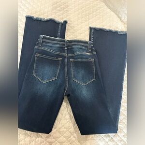 Dark Denim Kancan Flair Jeans